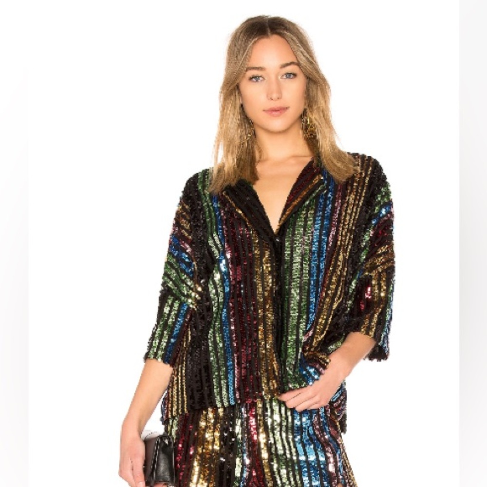 LPA Shirt 193 in Multi Sequin